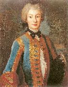 Louis de Silvestre Anna Orzelska in riding habit. oil on canvas